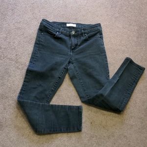 Loft Skinny Ankle Faded Black Jeans 27/4